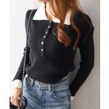 配色ニットポロシャツ | SpRay | 詳細画像33 