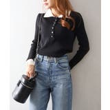 配色ニットポロシャツ | SpRay | 詳細画像34 