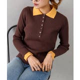 配色ニットポロシャツ | SpRay | 詳細画像39 