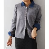 デニム切替ニットカーディガン | SpRay | 詳細画像44 