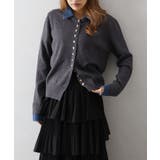 デニム切替ニットカーディガン | SpRay | 詳細画像57 