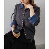 デニム切替ニットカーディガン | SpRay | 詳細画像64 