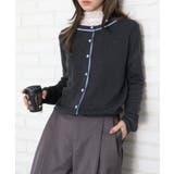 配色クルーカーディガン | SpRay | 詳細画像10 