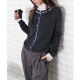 配色クルーカーディガン | SpRay | 詳細画像12 