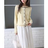 配色クルーカーディガン | SpRay | 詳細画像22 