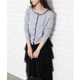 配色クルーカーディガン | SpRay | 詳細画像4 