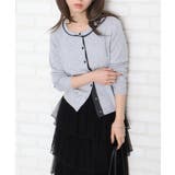 配色クルーカーディガン | SpRay | 詳細画像6 