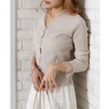 ドットチュールリブカーディガン | SpRay | 詳細画像13 