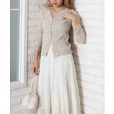 ドットチュールリブカーディガン | SpRay | 詳細画像14 