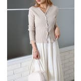 ドットチュールリブカーディガン | SpRay | 詳細画像15 