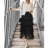 ドットチュールリブカーディガン | SpRay | 詳細画像18 