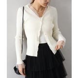 ドットチュールリブカーディガン | SpRay | 詳細画像19 