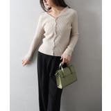 ドットチュールリブカーディガン | SpRay | 詳細画像33 