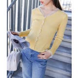 ドットチュールリブカーディガン | SpRay | 詳細画像4 