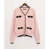 バイカラーVネックカーディガン | SpRay | 詳細画像10 