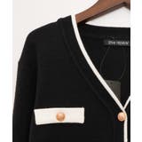 バイカラーVネックカーディガン | SpRay | 詳細画像11 