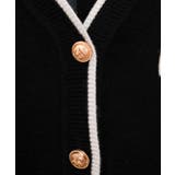 バイカラーVネックカーディガン | SpRay | 詳細画像13 