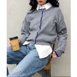 配色ニットカーデ | SpRay | 詳細画像11 