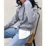 グレー | 配色ニットカーデ | SpRay