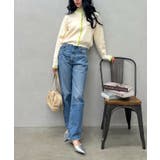 配色ニットカーデ | SpRay | 詳細画像15 