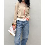 配色ニットカーデ | SpRay | 詳細画像5 