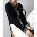 布帛チェック切替ダブルジップカーディガン | SpRay | 詳細画像12 