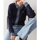 布帛チェック切替ダブルジップカーディガン | SpRay | 詳細画像25 