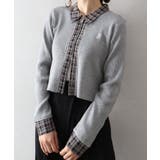 布帛チェック切替ダブルジップカーディガン | SpRay | 詳細画像6 