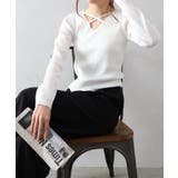 フロントクロスリブニット | SpRay | 詳細画像3 