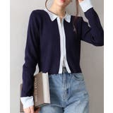 配色切替ジップカーディガン | SpRay | 詳細画像10 