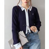 配色切替ジップカーディガン | SpRay | 詳細画像13 