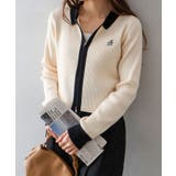 配色切替ジップカーディガン | SpRay | 詳細画像18 