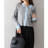 配色切替ジップカーディガン | SpRay | 詳細画像19 