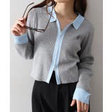 配色切替ジップカーディガン | SpRay | 詳細画像20 