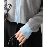 配色切替ジップカーディガン | SpRay | 詳細画像24 