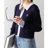 配色切替ジップカーディガン | SpRay | 詳細画像6 