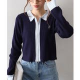 配色切替ジップカーディガン | SpRay | 詳細画像8 