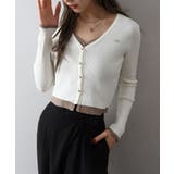 配色プレートカーディガン | SpRay | 詳細画像9 