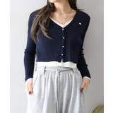 配色プレートカーディガン | SpRay | 詳細画像12 