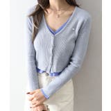 グレー | 配色プレートカーディガン | SpRay