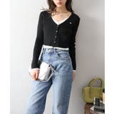 配色プレートカーディガン | SpRay | 詳細画像23 