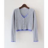 配色プレートカーディガン | SpRay | 詳細画像31 