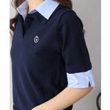 布帛切替ショートスリーブレイヤードポロ | SpRay | 詳細画像9 