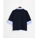 布帛切替ショートスリーブレイヤードポロ | SpRay | 詳細画像11 