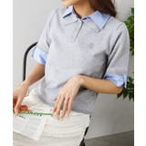 グレー | 布帛切替ショートスリーブレイヤードポロ | SpRay