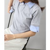 布帛切替ショートスリーブレイヤードポロ | SpRay | 詳細画像4 