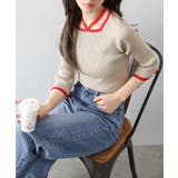 配色チョーカー付七分ニット | SpRay | 詳細画像16 