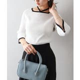 配色チョーカー付七分ニット | SpRay | 詳細画像23 