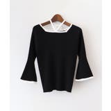 配色チョーカー付七分ニット | SpRay | 詳細画像29 