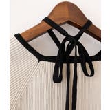 配色チョーカー付七分ニット | SpRay | 詳細画像35 